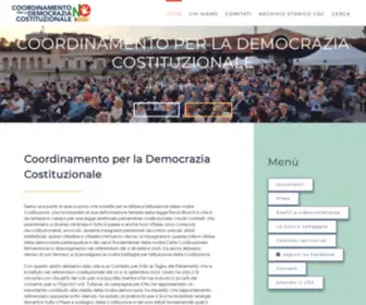 Coordinamentodemocraziacostituzionale.it(Coordinamento per la democrazia costituzionale) Screenshot