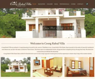 Coorgrahulvilla.com(Coorg Rahul Villa) Screenshot