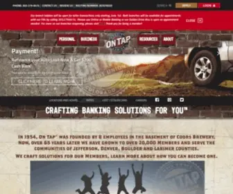 Coorscu.org(On Tap Credit Union) Screenshot