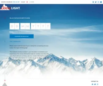 Coorslight.co.uk(Coors Light) Screenshot