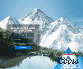 Coorsseltzer.com(Coors Seltzer) Screenshot