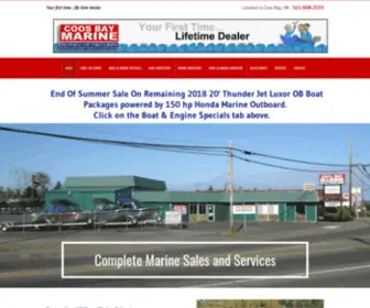 Coosbaymarine.com(Coos Bay Marine Inc) Screenshot