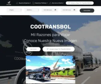 Cootransbol.com(COOPERATIVA ESPECIALIZADA DE TRANSPORTADORES SIMÓN BOLIVAR LTD) Screenshot