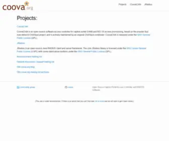 Coova.org(Open-source captive portal and RADIUS solutions) Screenshot