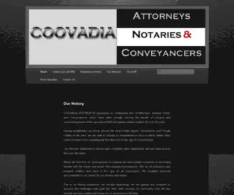 Coovadias.co.za(Coovadia Attorneys) Screenshot