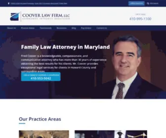 Cooverlaw.com(Fred Coover) Screenshot