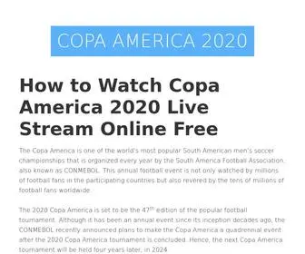 CopaamericaStore.com(Watch Copa America 2020 Live Online) Screenshot