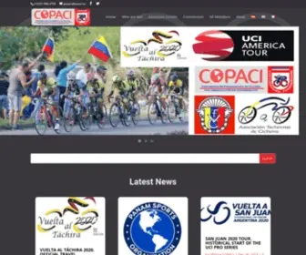 Copaci.org(Confederación Panamericana de Ciclismo) Screenshot