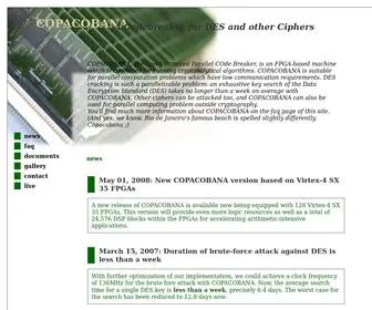 Copacobana.org(Cryptanalysis) Screenshot