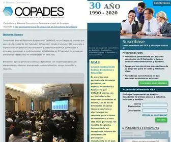 Copades.com.sv(Consultores para el Desarrollo Empresarial) Screenshot