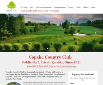 Copakecountryclub.com(Copake Country Club) Screenshot