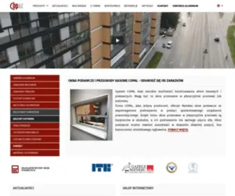 Copal.com.pl(COPAL Zabudowy balkonów) Screenshot