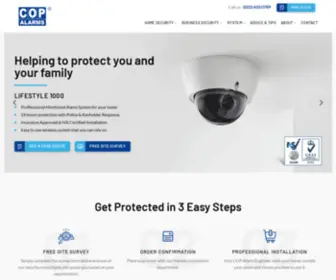 Copalarms.co.uk(Burglar Alarms) Screenshot