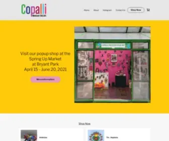 Copallimexfolkart.com(Mexican Folk Art) Screenshot