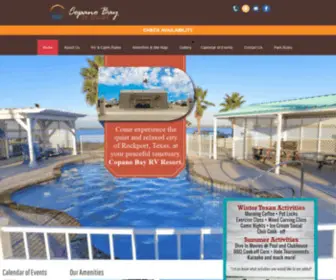 Copanobayrvresort.com(Copano Bay) Screenshot