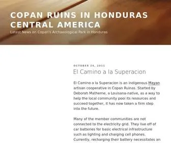 Copanruins.com(Copan Ruins in Honduras Central America) Screenshot