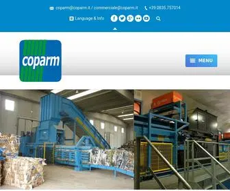 Coparm.de(Maschinen zur abfallbehandlung) Screenshot