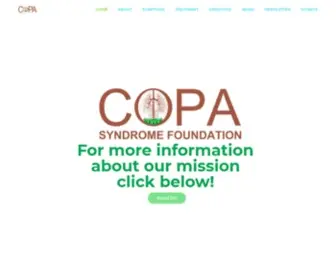 Copasyndrome.com(COPA Syndrome Foundation) Screenshot