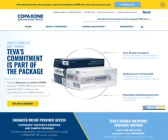 Copaxonehcp.com(COPAXONE) Screenshot