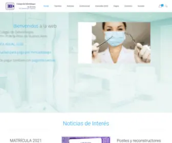 Copbad9.org.ar(Colegio de Odontólogos) Screenshot
