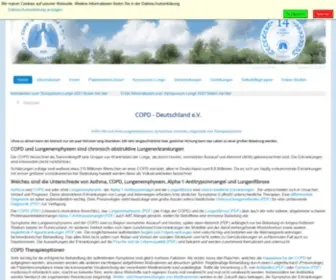 Copd-Deutschland.de(COPD Lungenemphysem) Screenshot