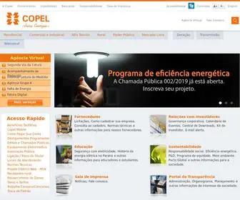 Copel.com(Site da Copel) Screenshot
