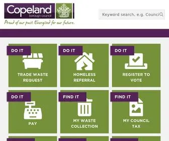 Copeland.gov.uk(Copeland Borough Council) Screenshot