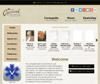 Copelandfuneralhomes.com(Copeland Funeral Homes) Screenshot