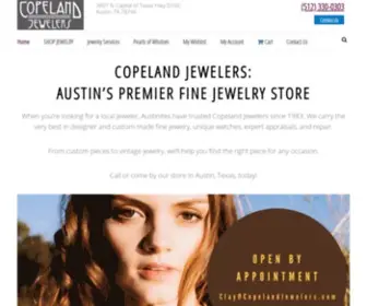 Copelandjewelers.com(Our jewelry store in Austin) Screenshot