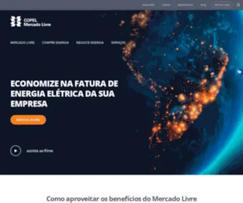 Copelmercadolivre.com.br(Copel Mercado Livre) Screenshot