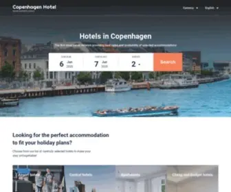 Copenhagen-Hotel.net(Copenhagen hotels & apartments) Screenshot