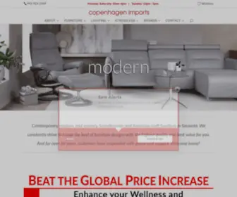 Copenhagen-Imports.com(Modern, Scandinavian, & Contemporary Furniture and Interior Design) Screenshot