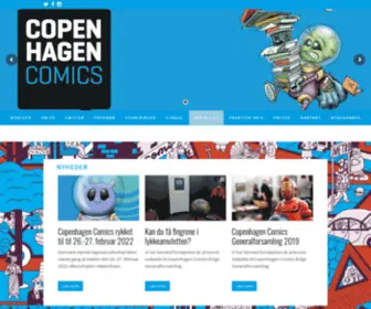 Copenhagencomics.dk(Copenhagen Comics) Screenshot