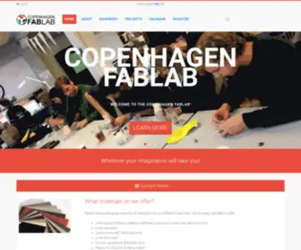 Copenhagenfablab.dk(Copenhagen Fablab) Screenshot