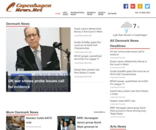 Copenhagennews.net(Copenhagen Calling) Screenshot