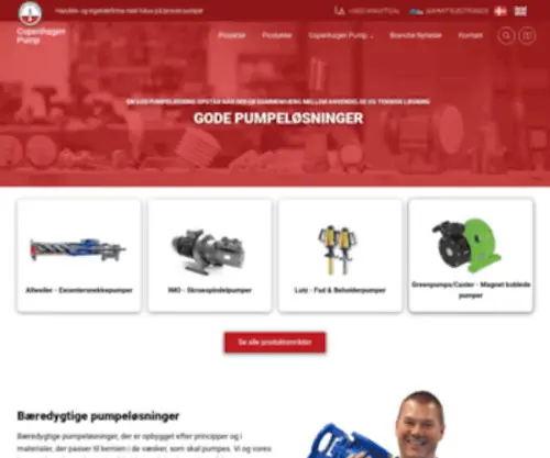 Copenhagenpump.com(Professionelle Industri Pumper) Screenshot