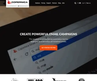Copernica.com(Krachtige software voor e) Screenshot