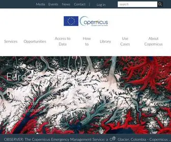 Copernicus.eu(Homepage) Screenshot