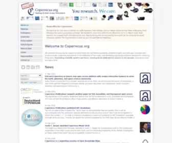 Copernicus.org(About us) Screenshot