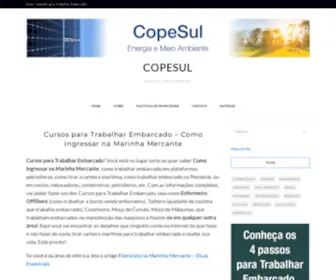 Copesul.com.br(Tudo sobre os Cursos para Trabalhar Embarcado) Screenshot