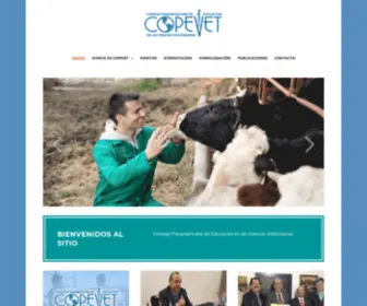 Copevet.org(Consejo Panamericano de Educación en las Ciencias Veterinarias) Screenshot