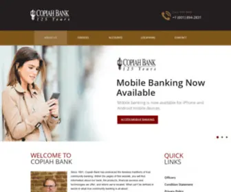 Copiahbank.com(Copiah Bank) Screenshot
