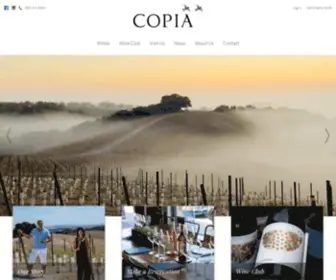 Copiavineyards.com(Copiavineyards) Screenshot