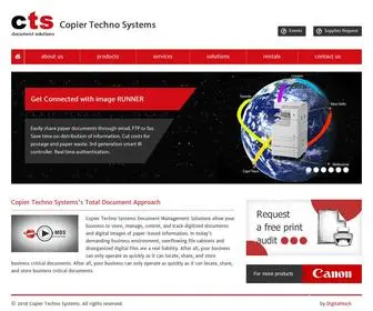 Copiertechnosystems.com(Copier Techno Systems) Screenshot