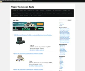 Copiertechtools.com(Copier Technician Tools) Screenshot