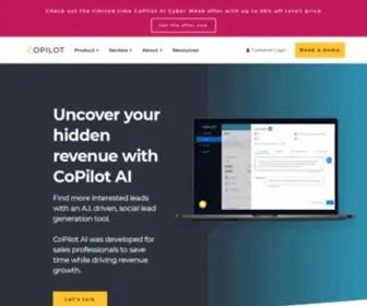 Copilotai.com(Market-leading LinkedIn automation software) Screenshot