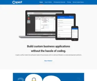 Copilotbuild.app(No-Code Application Development Platform) Screenshot