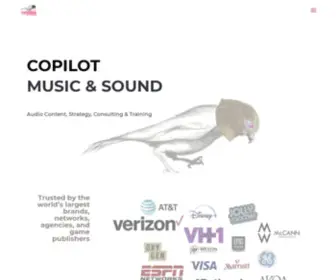 Copilotmusicandsound.com(COPILOT Music & Sound) Screenshot