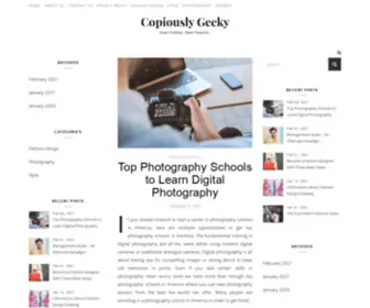 Copiouslygeeky.com(Pxlbyte) Screenshot