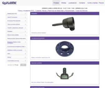 Coplastic.es(Tubos de silicona y accesorios de PVC) Screenshot